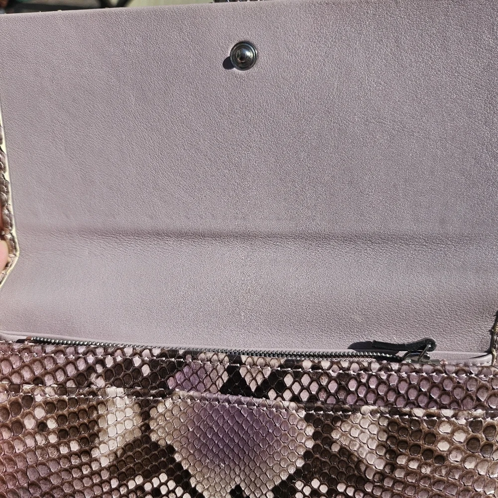 Gucci Python Continental Wallet w/ Crystal GG Logo | Box & Dustbag